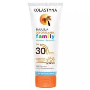 Kolastyna Family, wodoodporna emulsja ochronna do opalania dla dzieci i dorosłych, SPF 30, 250 ml - zdjęcie produktu