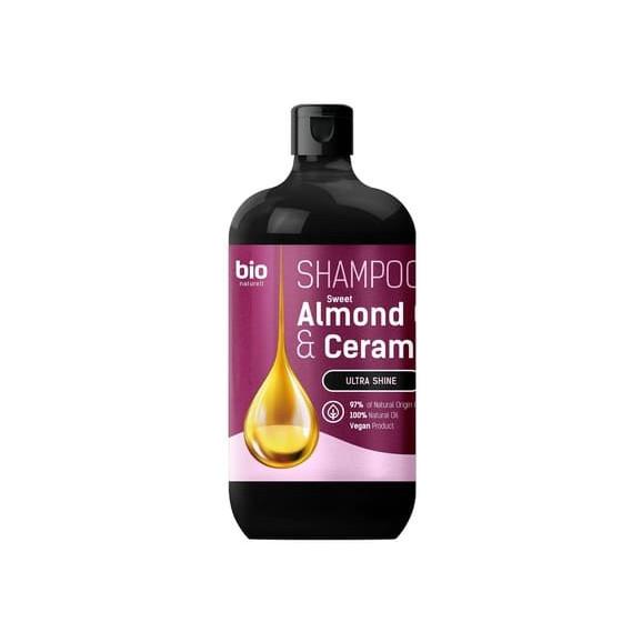 BIO NATURELL Shampoo Ultra Shine, szampon do włosów, Almond Oil & Ceramid, 946 ml - zdjęcie produktu