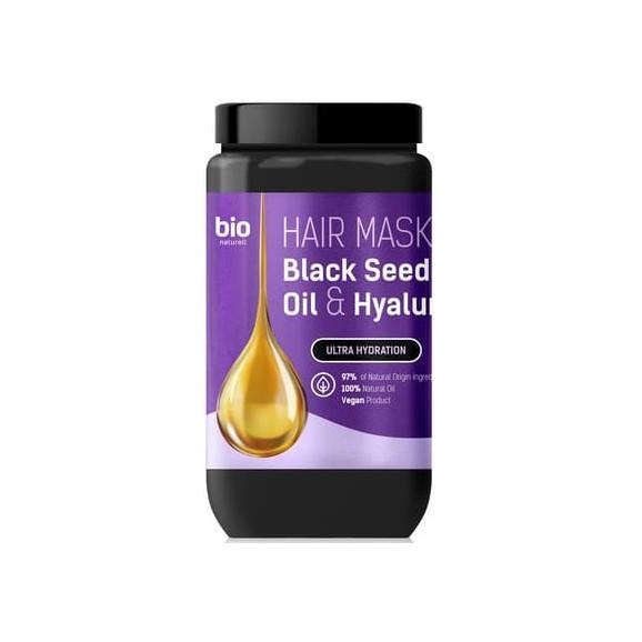 BIO NATURELL Hair Mask Ultra Hydration, maska do włosów, Black Ceed Oil & Hyaluron, 946 ml - zdjęcie produktu