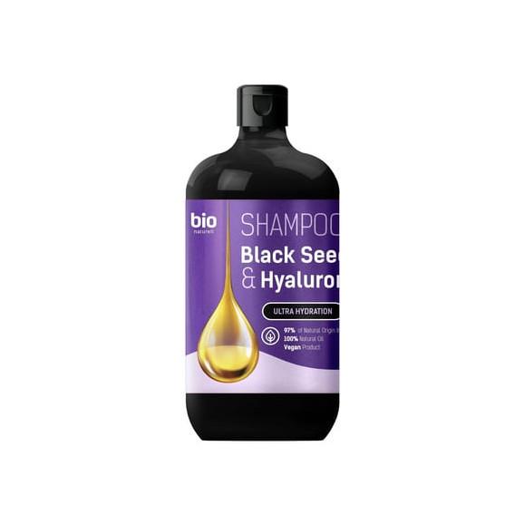 BIO NATURELL Shampoo Ultra Hydration, szampon do włosów, Black Ceed Oil & Hyaluron, 946 ml - zdjęcie produktu