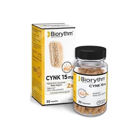Biorythm Cynk 15 mg, kapsułki, 30 szt. - zdjęcie produktu