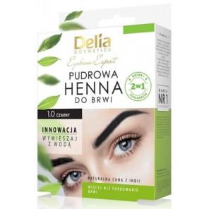 Delia Cosmetics, pudrowa henna do brwi, czarna, 4 g - zdjęcie produktu