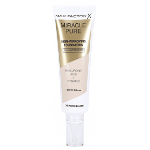 Max Factor Miracle Pure, podkład poprawiający kondycję skóry, SPF 30, 30 PORCELAIN, 30 ml - zdjęcie produktu