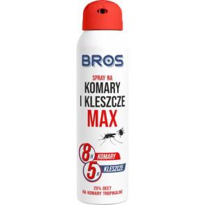 Bros MAX, spray na komary i kleszcze, 25% DEET, 90 ml - zdjęcie produktu