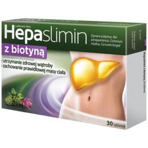 Hepaslimin z biotyną, tabletki, 30 szt. - zdjęcie produktu