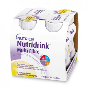 Nutridrink Multi Fibre, smak waniliowy, płyn, 4 x 125 ml - zdjęcie produktu