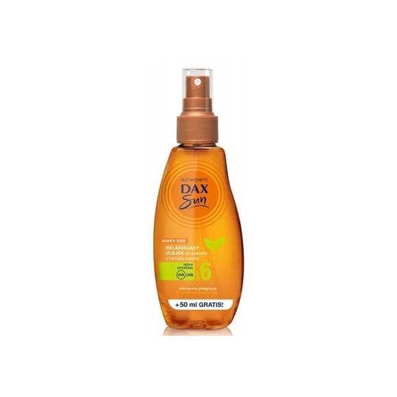 Dax Sun, relaksujący olejek do opalania w sprayu, SPF 6, 200 ml - zdjęcie produktu