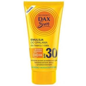 Dax Sun, mini emulsja do opalania twarzy i ciała, SPF 30, 50 ml - zdjęcie produktu