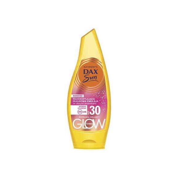 Dax Sun, rozświetlająca olejkowa emulsja do opalania, SPF 30, 175 ml - zdjęcie produktu
