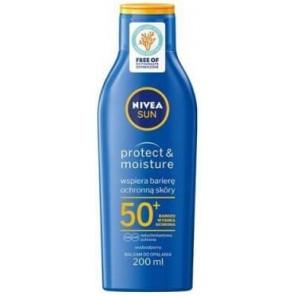 Nivea Sun Protect & Moisture, nawilżający balsam do opalania SPF 50+, 200 ml - zdjęcie produktu