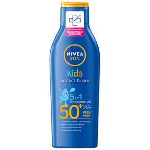 Nivea Sun Kids Protect & Care, ochronny balsam do opalania dla dzieci 5w1, SPF 50+, 200 ml - zdjęcie produktu