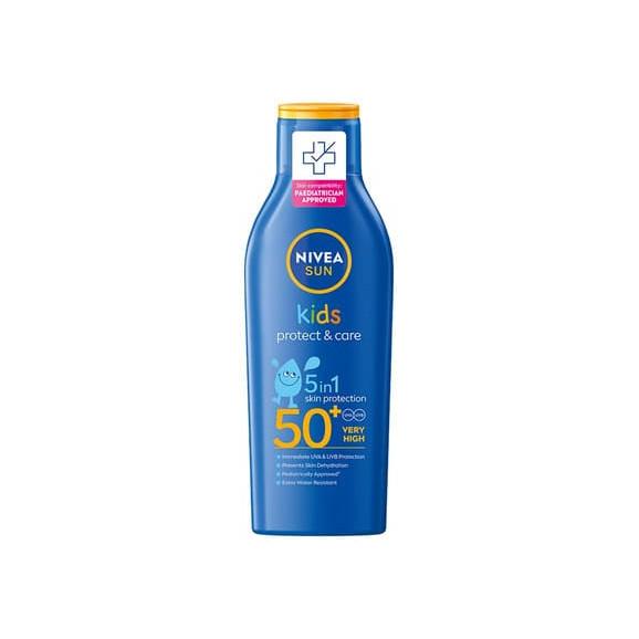 Nivea Sun Kids Protect & Care, ochronny balsam do opalania dla dzieci 5w1, SPF 50+, 200 ml - zdjęcie produktu