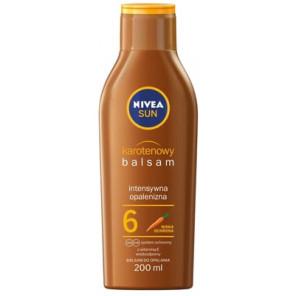 Nivea Sun, karotenowy balsam do opalania, SPF 6, 200 ml - zdjęcie produktu