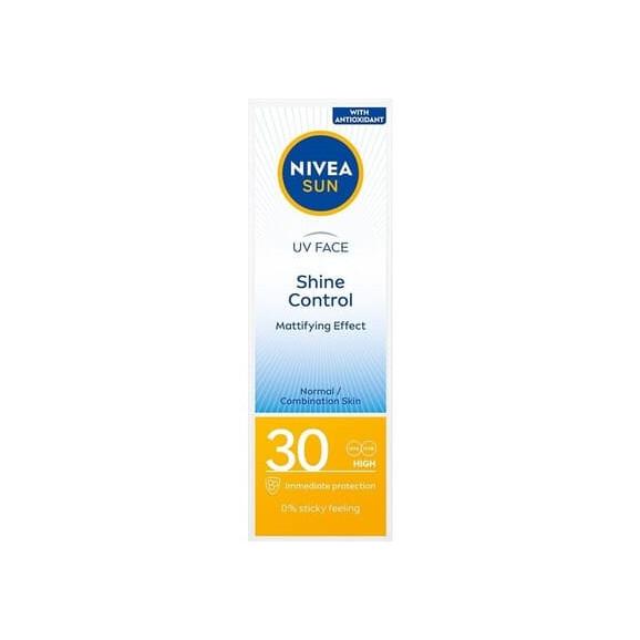 Nivea Sun UV Face Shine Control, matujący krem do twarzy, SPF 30, 50 ml - zdjęcie produktu