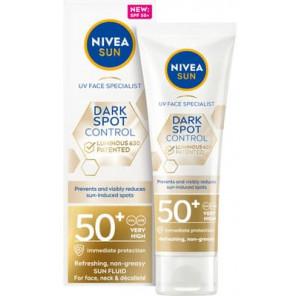 Nivea Sun UV Face Specjalist, odświeżający fluid przeciwsłoneczny do twarzy, SPF 50+, 50 ml - zdjęcie produktu