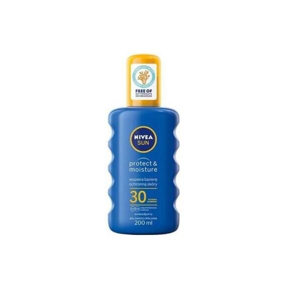 Nivea Sun Protect & Moisture, nawilżający spray do opalania SPF 30, 200 ml - zdjęcie produktu