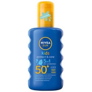 Nivea Sun Kids Protect & Care, nawilżający ochronny spray na słońce dla dzieci, SPF 50+, 200 ml - zdjęcie produktu