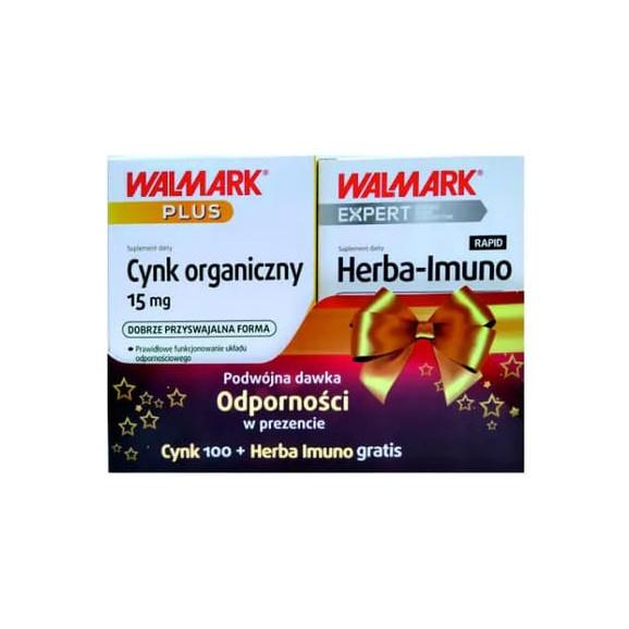 Walmark Cynk tabletki 100 szt + Herba-Imuno Rapid tabletki 30 szt, zestaw, 1 opak. - zdjęcie produktu