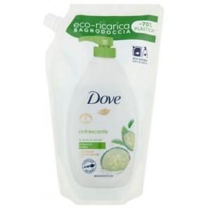 Dove, żel pod prysznic, zielona herbata i ogórek, zapas, 720 ml - zdjęcie produktu