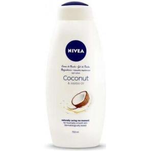 Nivea Coconut & Jojoba Oil, kremowy żel pod prysznic, 750 ml - zdjęcie produktu