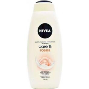 Nivea Care & Roses, kremowy żel pod prysznic, 750 ml - zdjęcie produktu