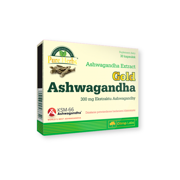 Olimp Gold Ashwagandha (Ashwagandha Premium), kapsułki, 30 szt. - zdjęcie produktu