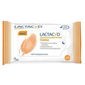 Lactacyd Femina, chusteczki do higieny intymnej, 15 szt. - zdjęcie produktu