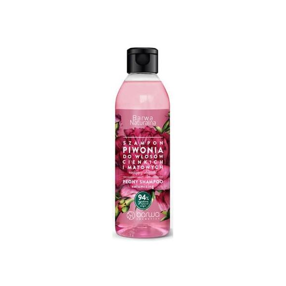 Barwa Naturalna, Piwonia szampon nadający objętość, 300 ml - zdjęcie produktu