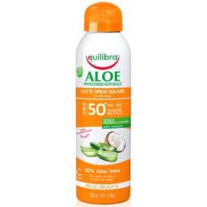 Equilibra Aloe, aloesowe mleczko przeciwsłoneczne w sprayu, SPF 50+, 150 ml - zdjęcie produktu