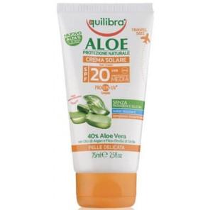 Equilibra Aloe, aloesowy krem przeciwsłoneczny SPF 20, 75 ml - zdjęcie produktu
