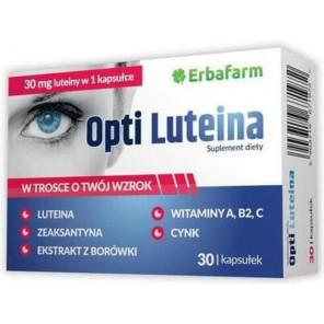 Erbafarm Opti Luteina 30 mg, kapsułki, 30 szt. - zdjęcie produktu