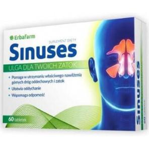 Erbafarm Sinuses, tabletki, 60 szt. - zdjęcie produktu