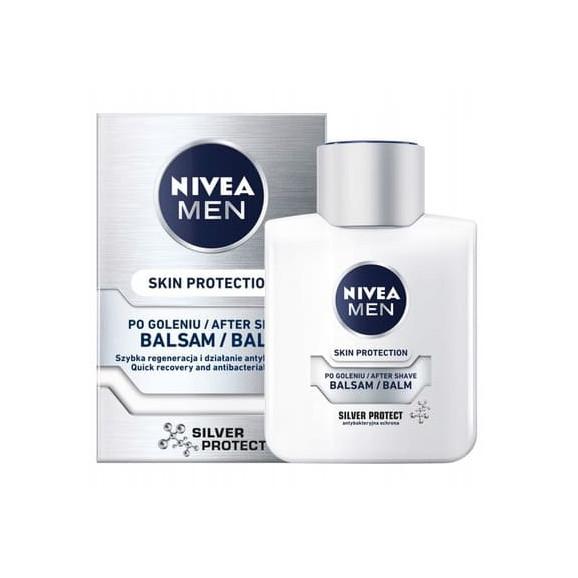 Nivea Men Skin Protection Silver Protect, balsam po goleniu, 100 ml - zdjęcie produktu