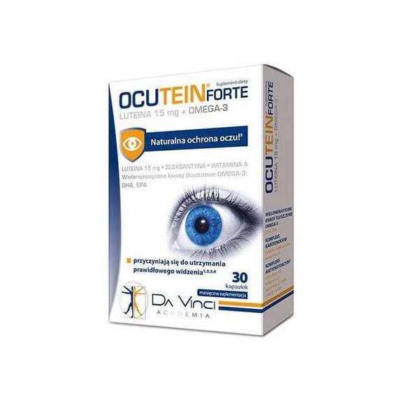 Ocutein Forte Luteina 15 mg + Omega 3, kapsułki, 30 szt. - zdjęcie produktu