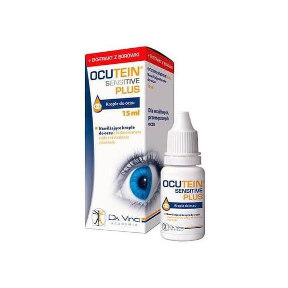 Ocutein Sensitive Plus, nawilżające krople do oczu, 15 ml - zdjęcie produktu
