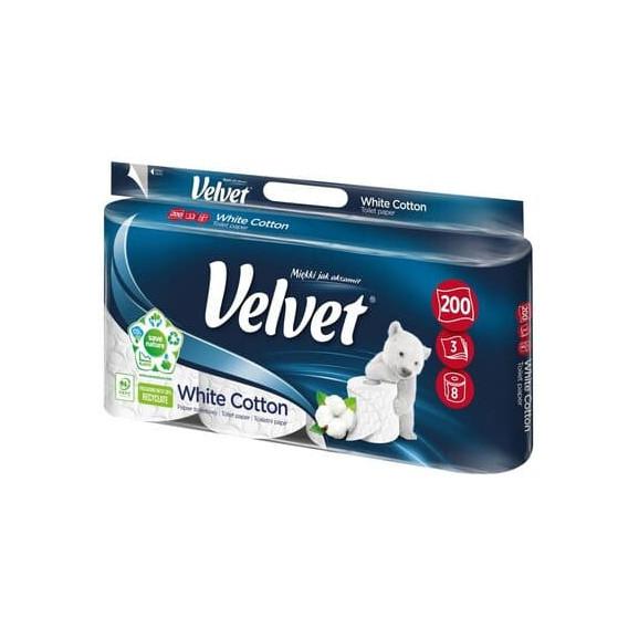 Velvet Excellence White Cotton, papier toaletowy, 8 szt. - zdjęcie produktu