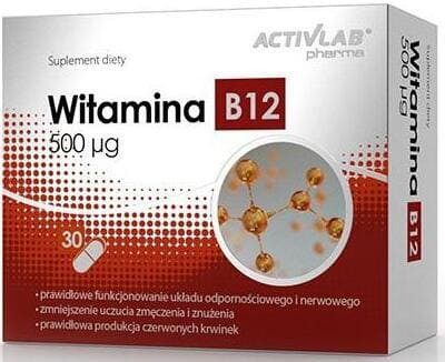 Activlab Pharma Witamina B12 500 mg, kapsułki, 30 szt.