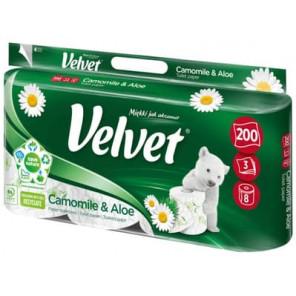 Velvet Excellence Rumianek i Aloes, papier toaletowy, 8 szt. - zdjęcie produktu