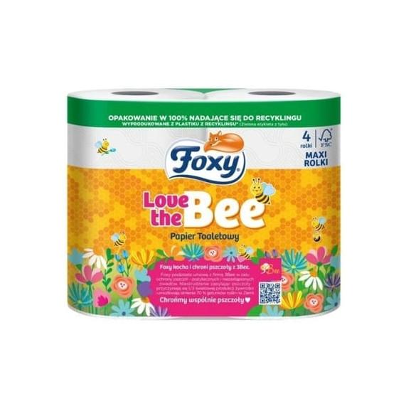 Foxy Love the Bee, papier toaletowy, 4 szt. - zdjęcie produktu