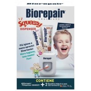 BioRepair Squezzy, dozownik do pasty + 2 pasty BioRepair KIDS, zestaw, 1 szt. - zdjęcie produktu