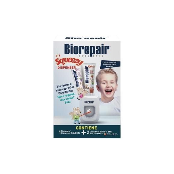 BioRepair Squezzy, dozownik do pasty + 2 pasty BioRepair KIDS, zestaw, 1 szt. - zdjęcie produktu