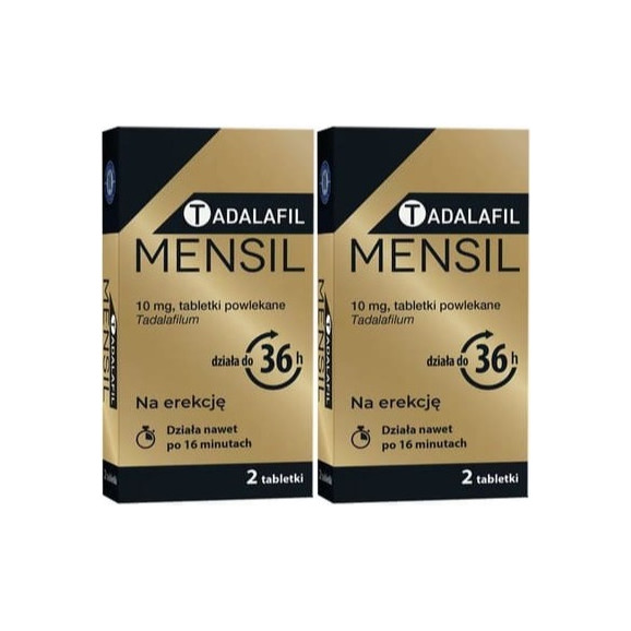 Zestaw 2 x Tadalafil Mensil, 10mg, tabletki powlekane, 2 szt. - zdjęcie produktu