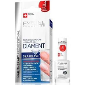 Eveline Cosmetics Nail Therapy Professional Diament Siła i Blask, odżywka do paznokci z diamentami, 12 ml - zdjęcie produktu