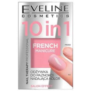 Eveline Cosmetics Nail Therapy Professional 10in1, odżywka do paznokci nadająca kolor french, 5 ml - zdjęcie produktu