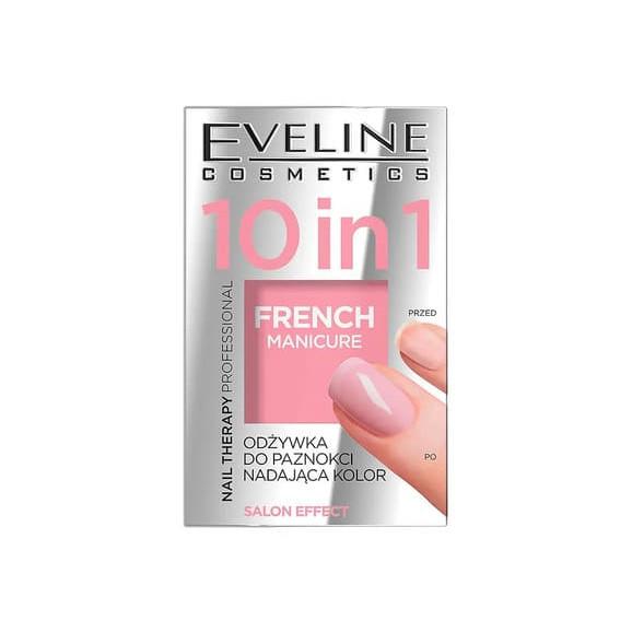Eveline Cosmetics Nail Therapy Professional 10in1, odżywka do paznokci nadająca kolor french, 5 ml - zdjęcie produktu