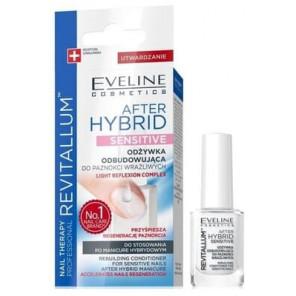 Eveline Cosmetics Nail Therapy Professional After Hybrid Sensitive, odżywka do paznokci odbudowująca, 12 ml - zdjęcie produktu