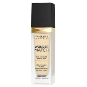 Eveline Cosmetics Wonder Match, luksusowy podkład dopasowujący się, 12 Light Natural, 30 ml - zdjęcie produktu