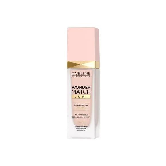 Eveline Cosmetics Wonder Match Lumi, podkład rozświetlający, SPF 20, 15 Neutral, 30 ml - zdjęcie produktu