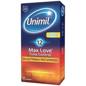 Unimil Max Love Time Control, prezerwatywy lateksowe nawilżane, 12 szt. - zdjęcie produktu
