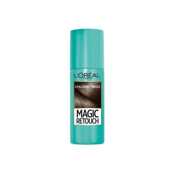 L'Oreal Paric Magic Retouch, błyskawiczny retusz odrostów w sprayu, chłodny brąz, 75 ml - zdjęcie produktu